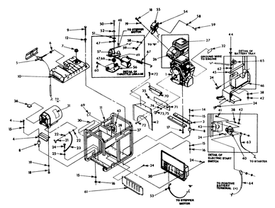Cradle Diagram and Parts List for 9862-1-1N168A  Briggs and Stratton Generator